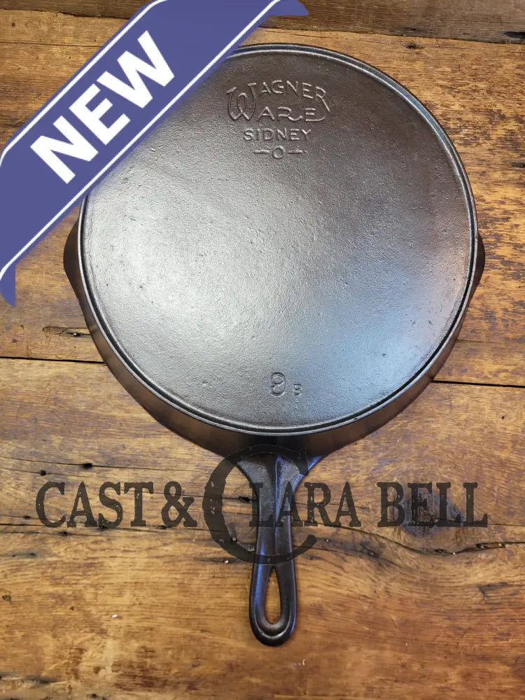 100% Gorgeous. 1920’S Early Wagner Ware #9 Cast Iron Skillet With Heat Ring 9 B