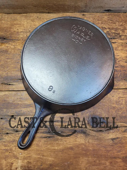 100% Gorgeous. 1920’S Early Wagner Ware #9 Cast Iron Skillet With Heat Ring 9 B