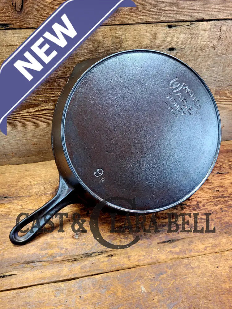 100% Gorgeous. 1920’S Early Wagner Ware #9 Cast Iron Skillet With Heat Ring 9 B