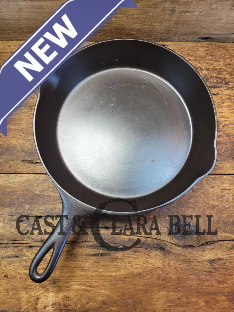 100% Gorgeous. 1920’S Early Wagner Ware #9 Cast Iron Skillet With Heat Ring 9 B