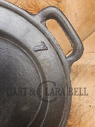 1800’s #7 Antique Gate-marked Long Griddle/Fish Fryer Raised 7 and P Griddle