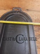 1800’s #7 Antique Gate-marked Long Griddle/Fish Fryer Raised 7 and P Griddle