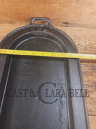 1800’s #7 Antique Gate-marked Long Griddle/Fish Fryer Raised 7 and P Griddle