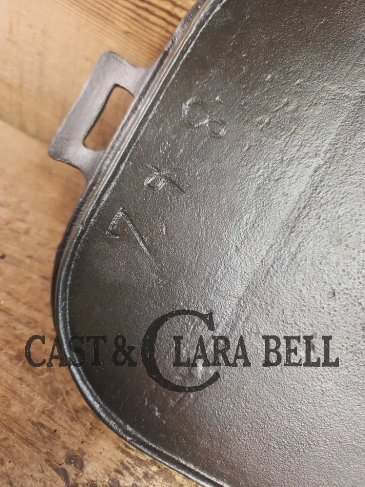 1800’s #8 (Marked 7 & 8) Antique Gate-marked Long Griddle/Fish Fryer Griddle