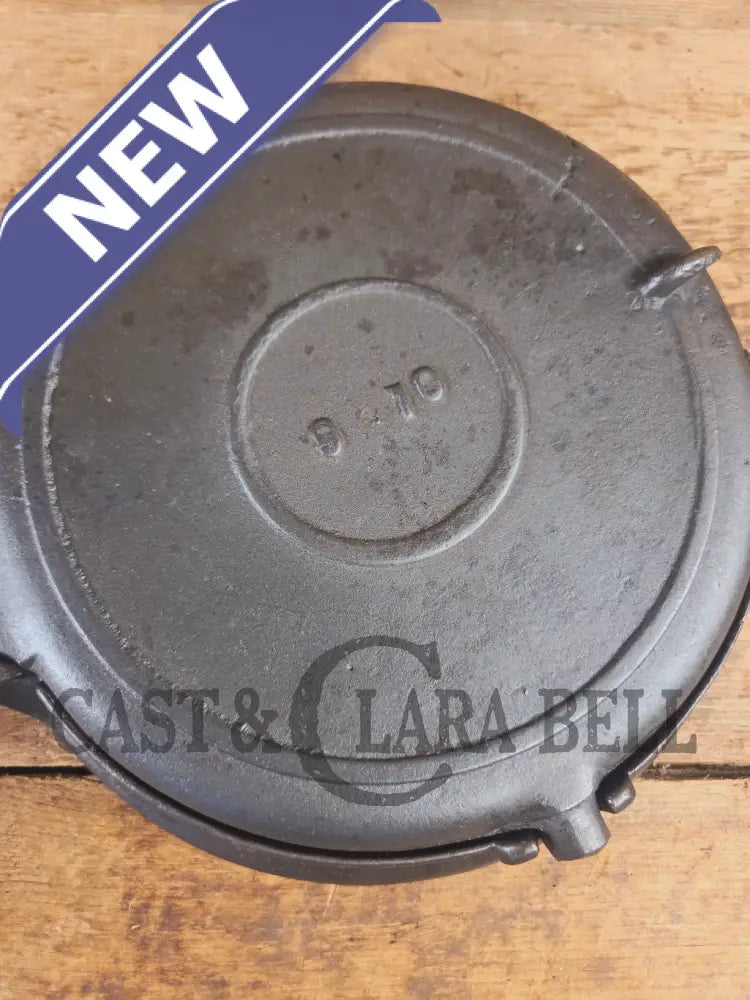 1800’s Era Unknown BEAUTIFUL 9/10 Antique Waffle iron. VERY cool diamond design makes huge waffles - Waffle Iron