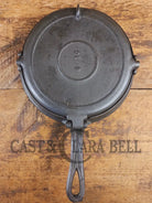 1800’s Era Unknown BEAUTIFUL 9/10 Antique Waffle iron. VERY cool diamond design makes huge waffles - Waffle Iron