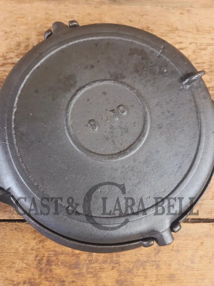 1800’s Era Unknown BEAUTIFUL 9/10 Antique Waffle iron. VERY cool diamond design makes huge waffles - Waffle Iron