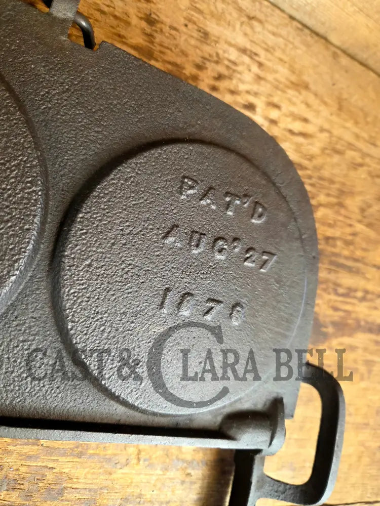 1870’s Reconstruction Era! Fully Marked G.H. Phillips pancake flop griddle. Patent 1878 Troy NY - Griddle