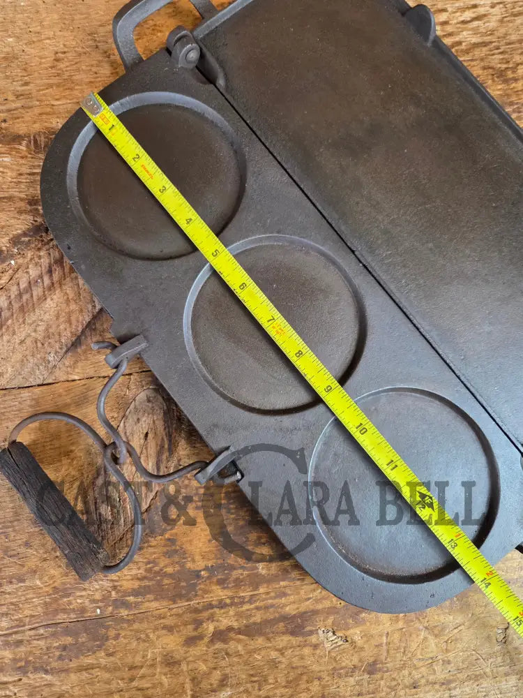 1870’s Reconstruction Era! Fully Marked G.H. Phillips pancake flop griddle. Patent 1878 Troy NY - Griddle