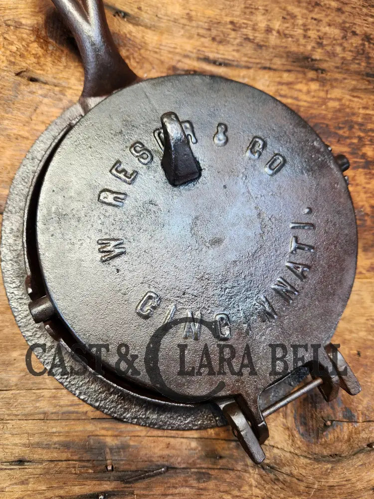 1871 - 1888 W. Resor And Co (Cincinnati Oh) Waffle Iron. Very Cool Piece Of American History