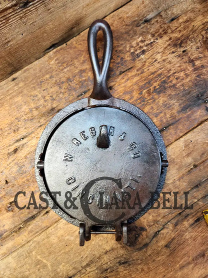 1871 - 1888 W. Resor And Co (Cincinnati Oh) Waffle Iron. Very Cool Piece Of American History