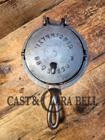 1871 - 1888 W. Resor And Co (Cincinnati Oh) Waffle Iron. Very Cool Piece Of American History