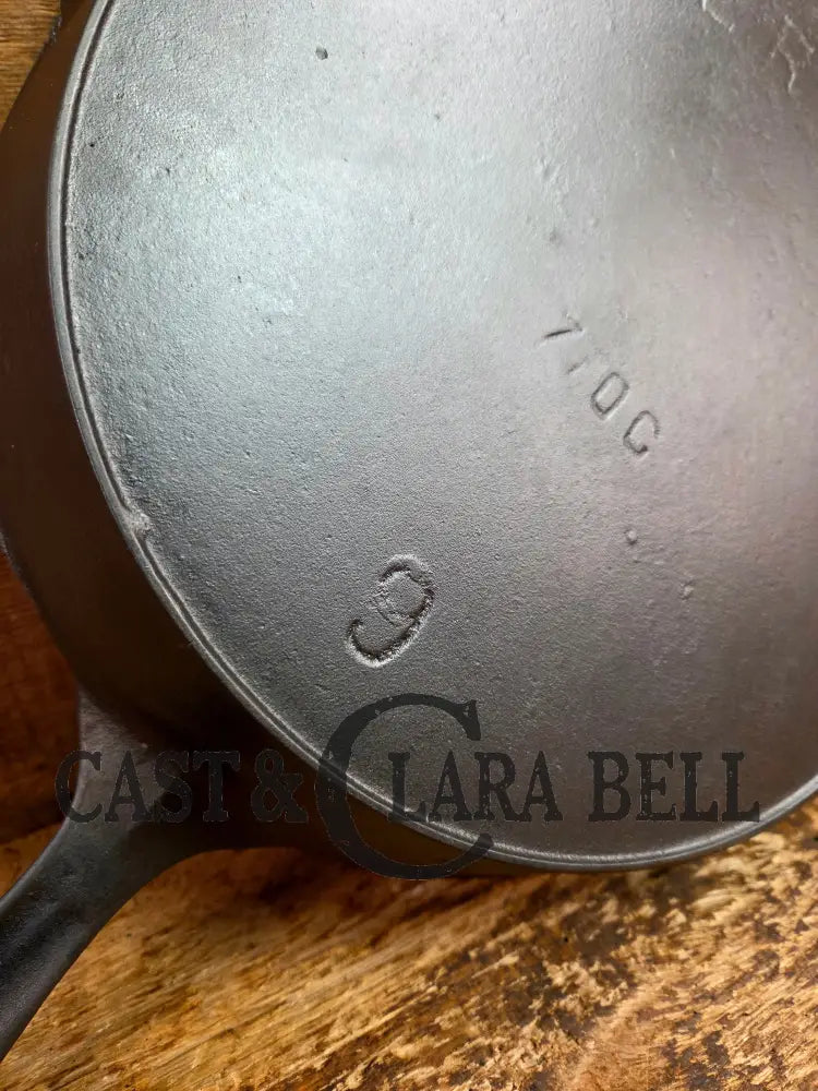 1890-1910 Erie (Griswold) #9 Cast Skillet 710 C. 3rd Series Model a wonderful example of Erie craftsmanship. GREAT