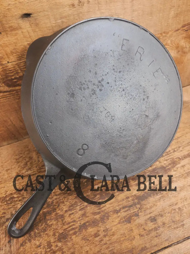 1890’s 3rd Series ERIE #8 Skillet with Heat Ring 704. Amazing piece of culinary history. Wonderfully light to use