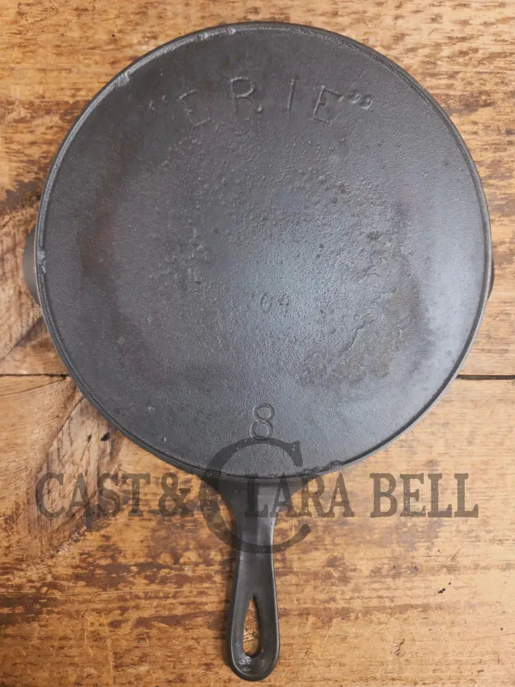 1890’s 3rd Series ERIE #8 Skillet with Heat Ring 704. Amazing piece of culinary history. Wonderfully light to use