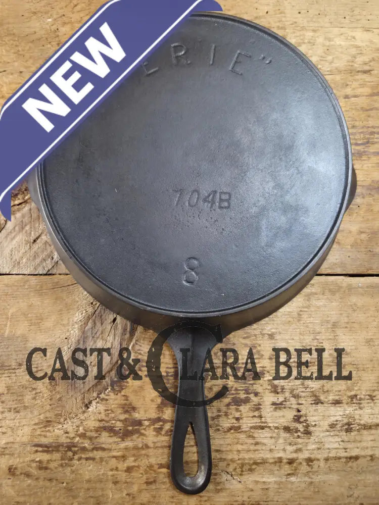 1890’s 3rd Series ERIE #8 Skillet with Heat Ring 704 B. Amazing piece of culinary history. Wonderfully light to use