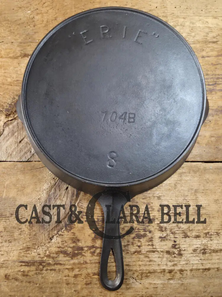 1890’s 3rd Series ERIE #8 Skillet with Heat Ring 704 B. Amazing piece of culinary history. Wonderfully light to use
