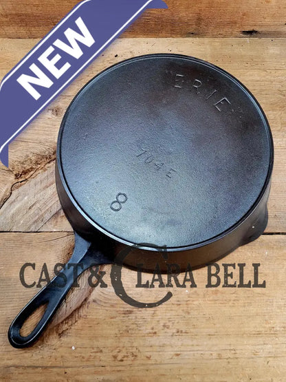 1890’S 3Rd Series Erie #8 Skillet With Heat Ring 704 E. Amazing Piece Of Culinary History.