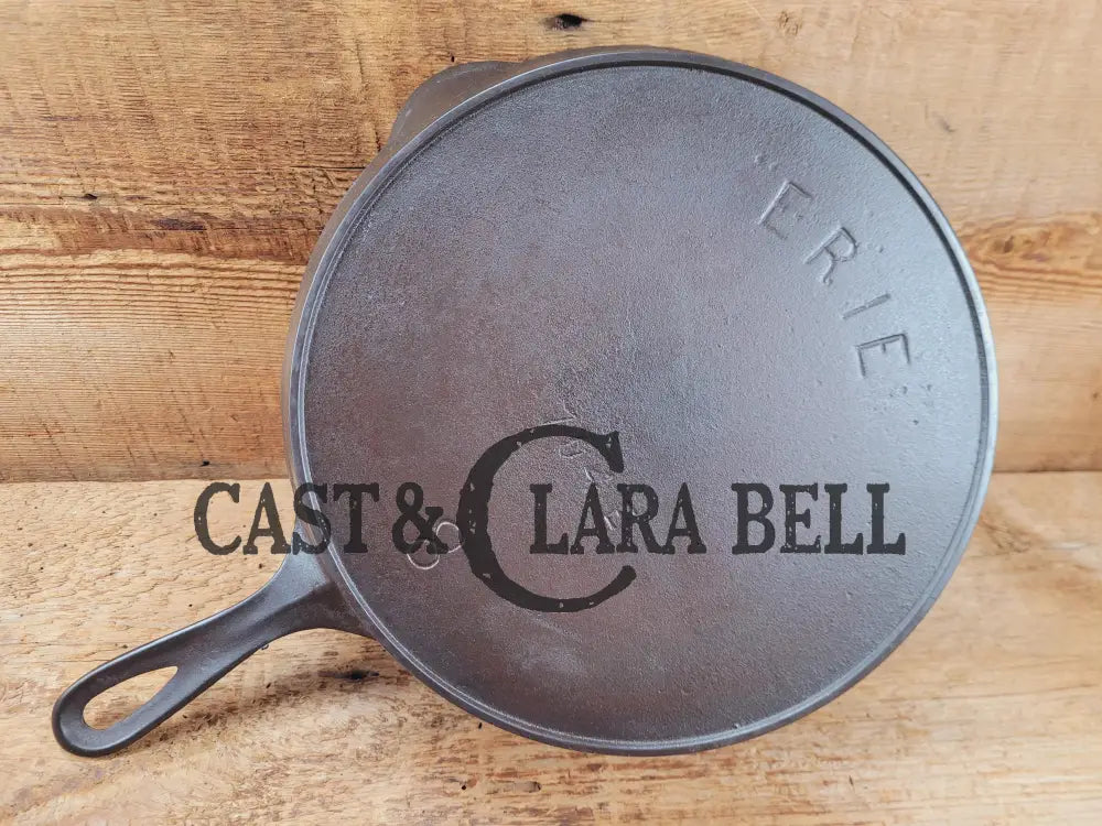 1890’S 3Rd Series Erie #8 Skillet With Heat Ring 704 E. Amazing Piece Of Culinary History.