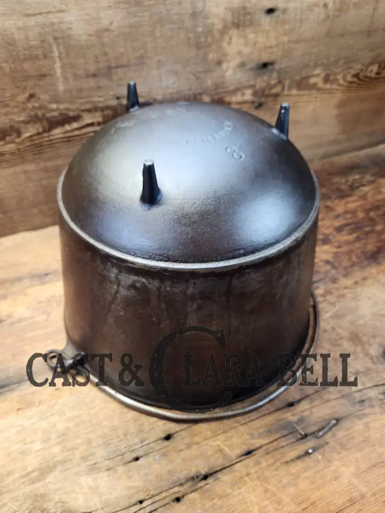 1890’S Era Griswold ’Erie’ Three Legged Kettle. Size #8 P/N 791. See Pictures Dutch Ovens & Kettles