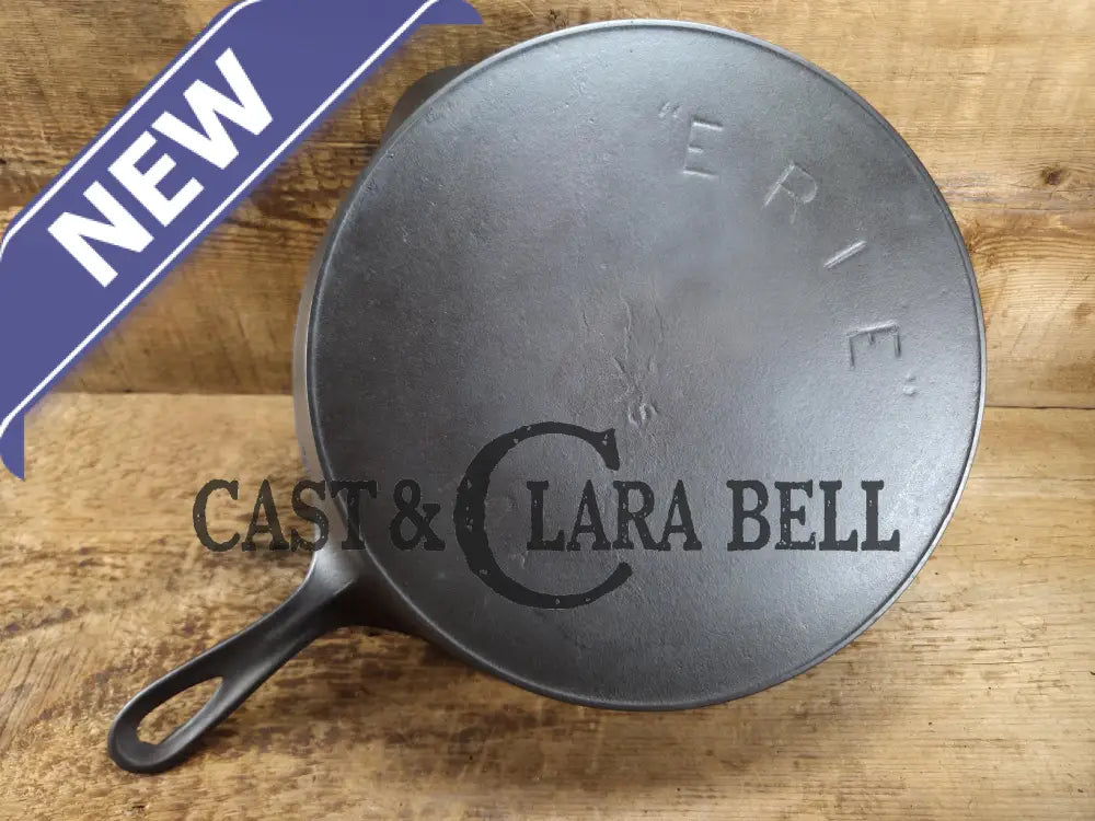 1890’s Griswold ERIE #10 third series Skillet w/ Heat Ring 715 with BULLSEYE makers mark! Skillet