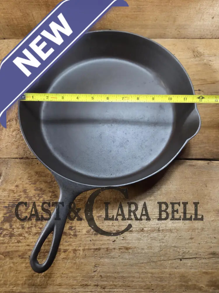 1890’s Griswold ERIE #10 third series Skillet w/ Heat Ring 715 with BULLSEYE makers mark! Skillet