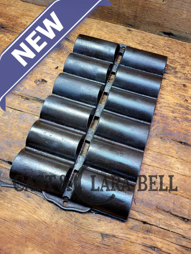 1890’S New England Style ’French Roll’ Style Cast Iron Bakeware Bakeware