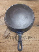 1891-1905! HTF Wagner #8 Arc Small logo cast iron skillet with A makers mark. Earliest Wagner pattern made! Skillet