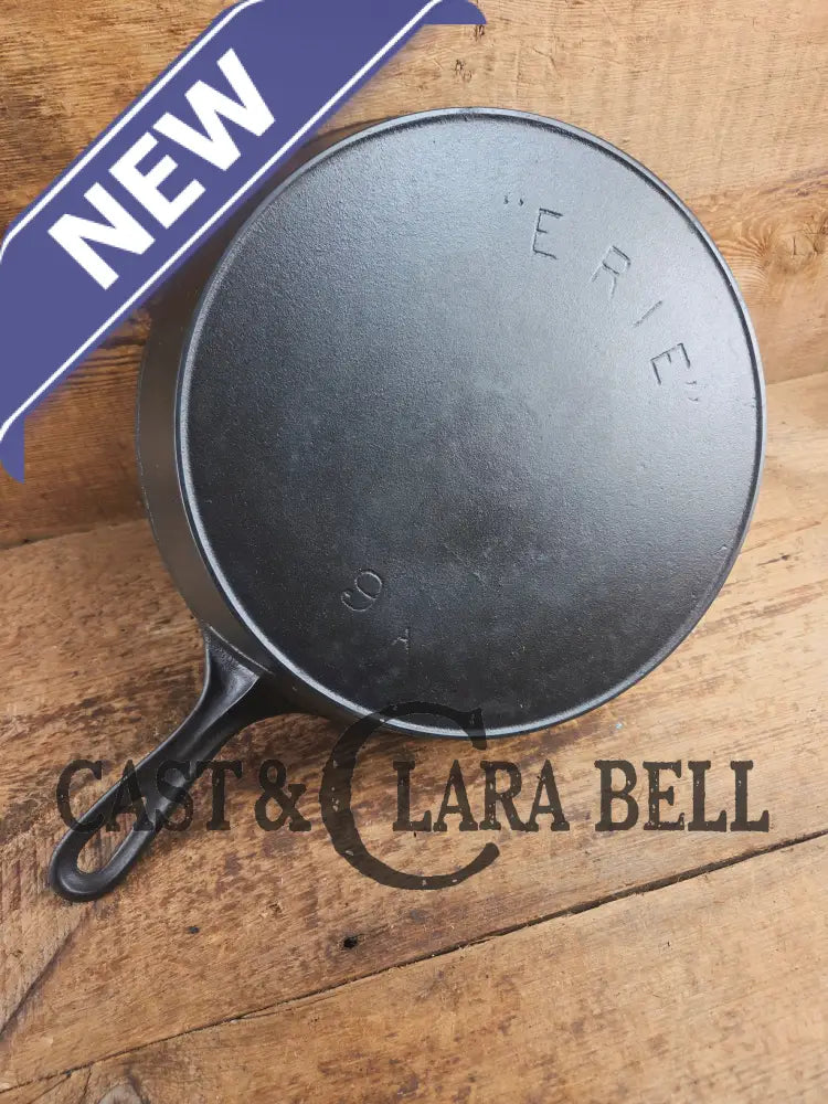 1895-1910 2nd Series ERIE #9 cast iron skillet with ’A’ makers mark and possible ghost Spider center. A collector