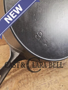 1895-1910 2nd Series ERIE #9 cast iron skillet with ’A’ makers mark. A collector favorite! Don’t miss this one. Skillet