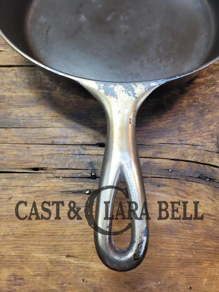 1895-1910’S! Htf Wagner Sidney #7 Cast Iron Skillet Double Arc Logo And Plated Finish. ’A’