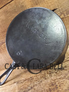 1895’s (Second Series) HTF ’Wagner’ Straight logo #6 Skillet with Heat Ring. GORGEOUS!!