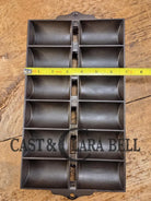 1900’s Griswold New England style (N.E.S embossed) ’French Roll’ Style cast iron bread pan SC24 Bakeware