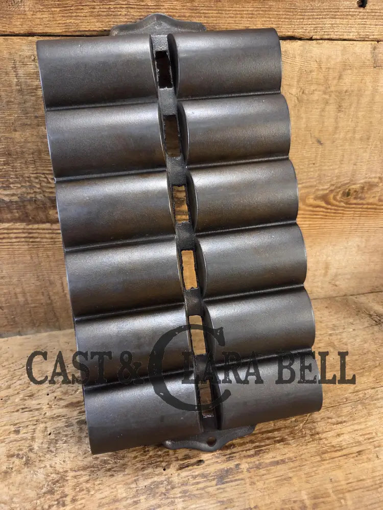 1900’s Griswold New England style (N.E.S embossed) ’French Roll’ Style cast iron bread pan SC24 Bakeware