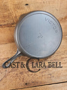 1905-1909! Second series Griswold Victor #8 Skillet 722 E. Restored and Ready to Use one of our underrated favorites!