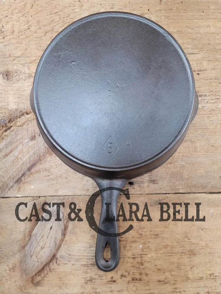 1910-20’S Chicago Hardware Foundry #5 Cast Iron Diamond Skillet With Heat Ring. Our Favorite