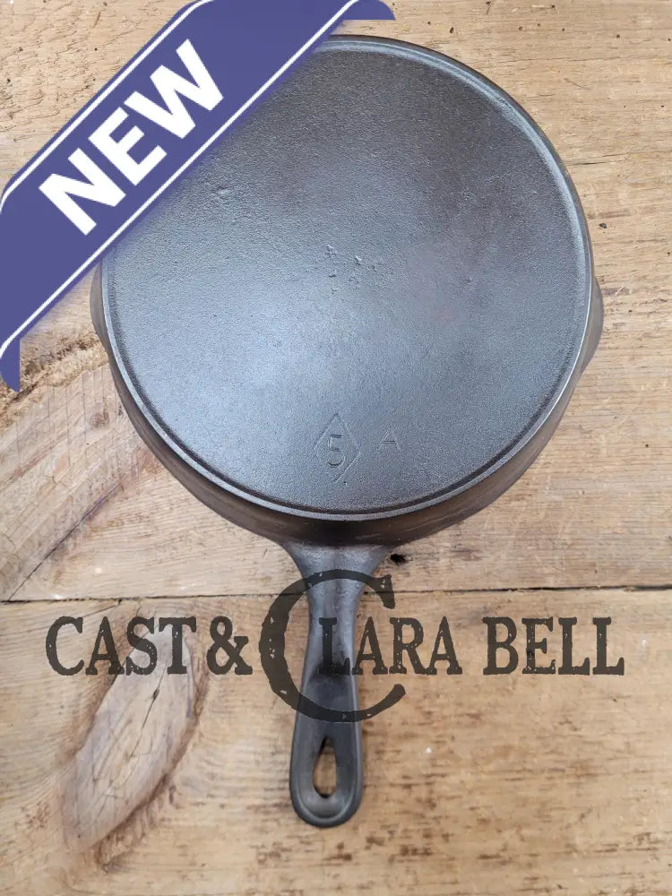 1910-20’S Chicago Hardware Foundry #5 Cast Iron Diamond Skillet With Heat Ring. Our Favorite