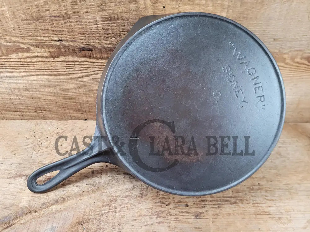 1910’S Era! Htf Wagner #7 Arc Straight Logo Cast Iron Skillet With ’A’ Makers Mark. Awesome. Skillet