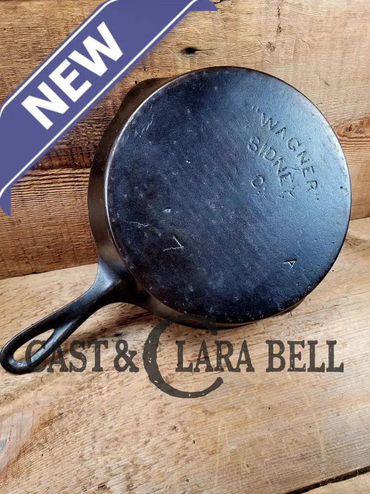 1910’S Era! Htf Wagner #7 Arc Straight Logo Cast Iron Skillet With ’A’ Makers Mark. Awesome. Skillet