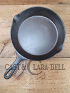 1910’S Era! Htf Wagner #7 Arc Straight Logo Cast Iron Skillet With ’A’ Makers Mark. Awesome. Skillet