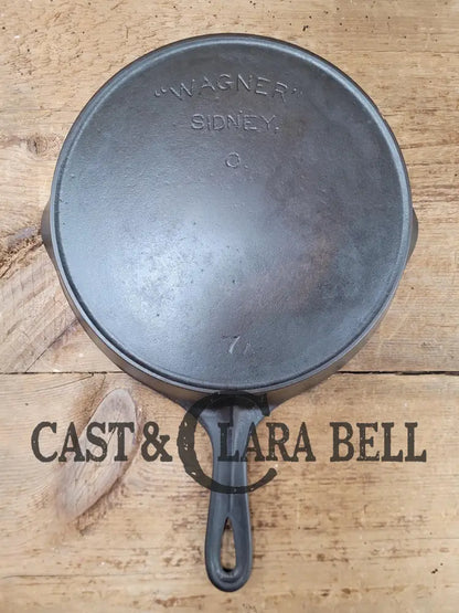 1910’S Era! Htf Wagner #7 Arc Straight Logo Cast Iron Skillet With ’A’ Makers Mark. Awesome. Skillet