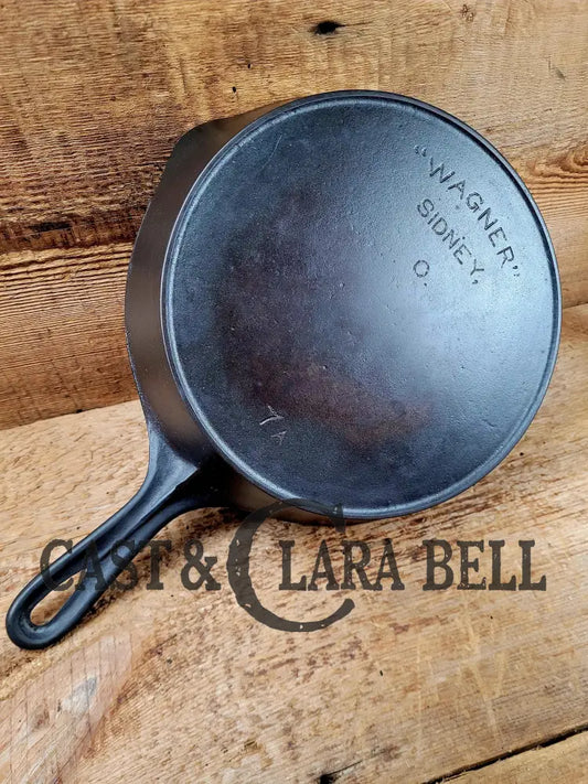 1910’S Era! Htf Wagner #7 Arc Straight Logo Cast Iron Skillet With ’A’ Makers Mark. Awesome. Skillet