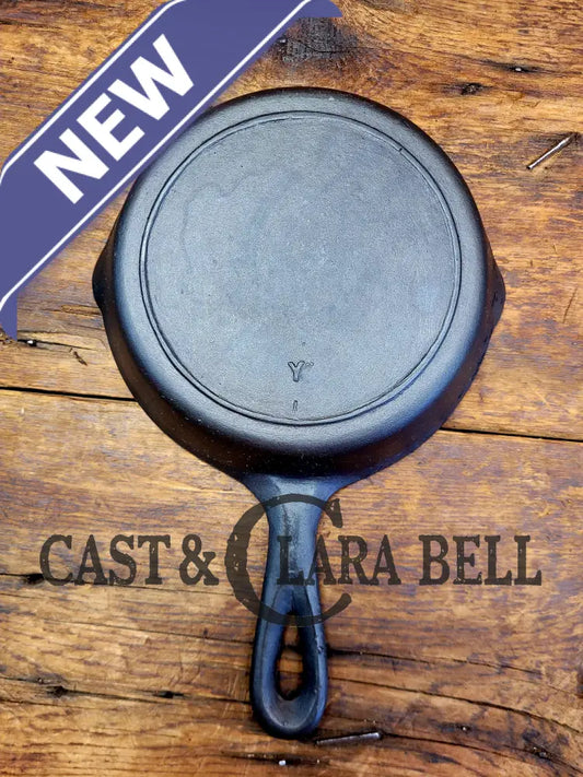 1910’S Era Lodge #3 Cast Iron Skillet Raised ’Y’ No Notch Heat Ring