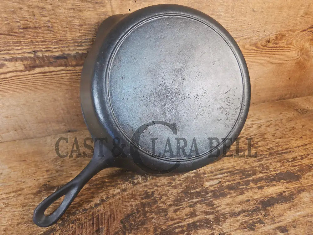 1910’s Era Lodge RAISED #7 Cast Iron Skillet Raised ’I’ No Notch heat ring - Skillet