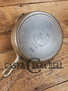 1910’s Griswold #9 Cast Iron Skillet with Heat Ring and Slant Logo ’Erie,’ 710 D Skillet