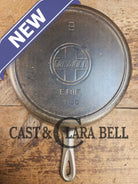 1910’s Griswold #9 Cast Iron Skillet with Heat Ring and Slant Logo ’Erie,’ 710 D Skillet