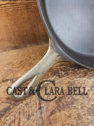 1910’s Griswold #9 Cast Iron Skillet with Heat Ring and Slant Logo ’Erie,’ 710 D Skillet