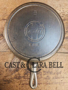 1910’s Griswold #9 Cast Iron Skillet with Heat Ring and Slant Logo ’Erie,’ 710 D Skillet