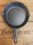 1910’s very early Lodge #6 Cast Iron Skillet with Single Notch and Raised #2 at 6 O’clock position - Skillet