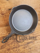 1910’s very early Lodge #6 Cast Iron Skillet with Single Notch and Raised #2 at 6 O’clock position - Skillet